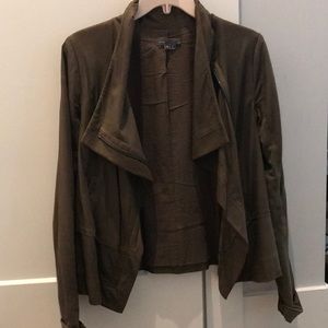 Vince green draped jacket